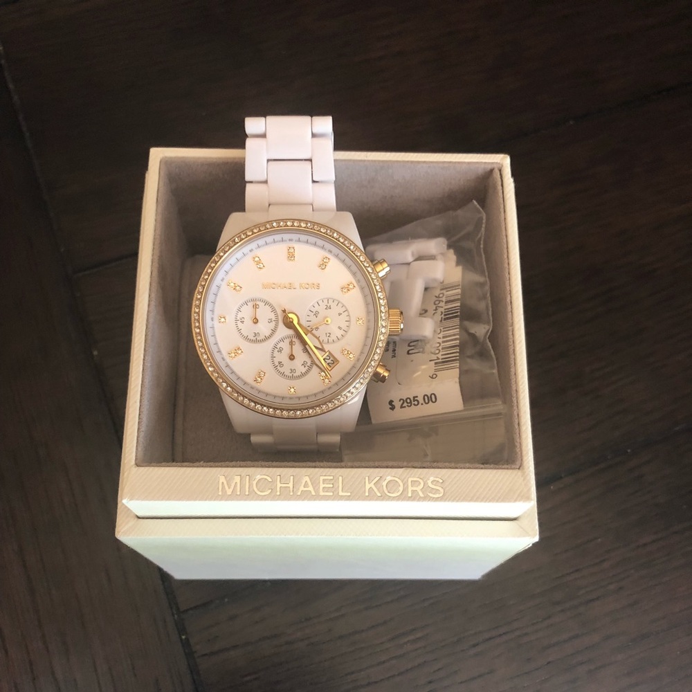 White Michael Kors Parker watch